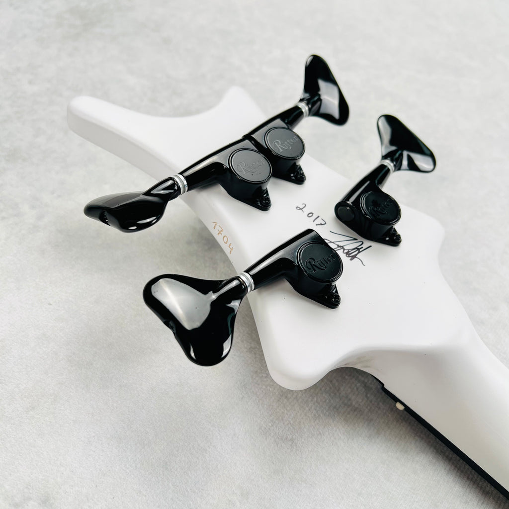 Jens Ritter R-8 Singlecut 4-String Bass 2017 - White - 16
