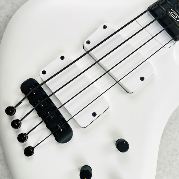 Jens Ritter R-8 Singlecut 4-String Bass 2017 - White - 7