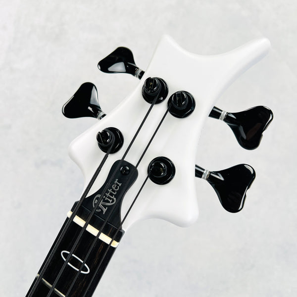 Jens Ritter R-8 Singlecut 4-String Bass 2017 - White - 9