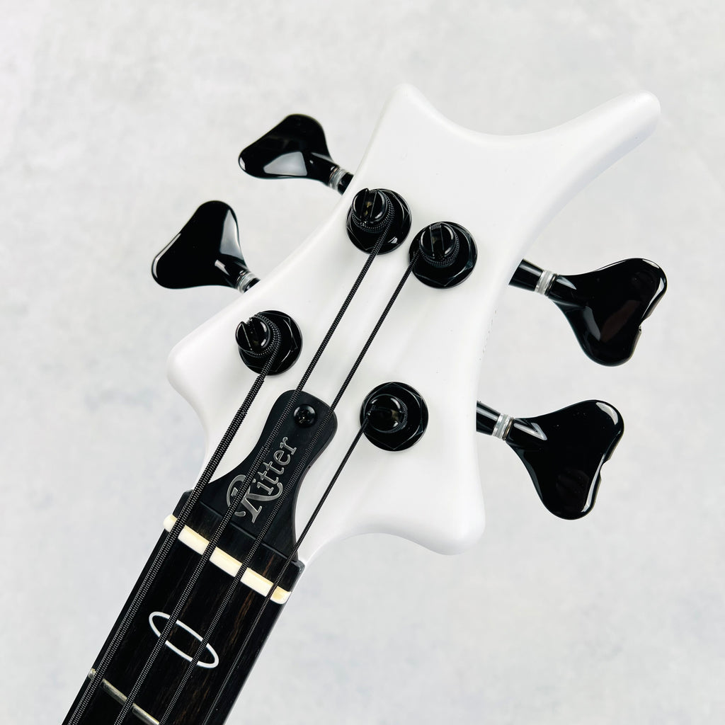 Jens Ritter R-8 Singlecut 4-String Bass 2017 - White - 9