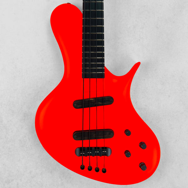Jens Ritter R-8 Singlecut 4-String Bass 2019 - 80s Red - 1