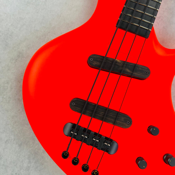 Jens Ritter R-8 Singlecut 4-String Bass 2019 - 80s Red - 4
