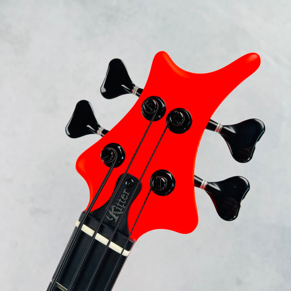 Jens Ritter R-8 Singlecut 4-String Bass 2019 - 80s Red - 9