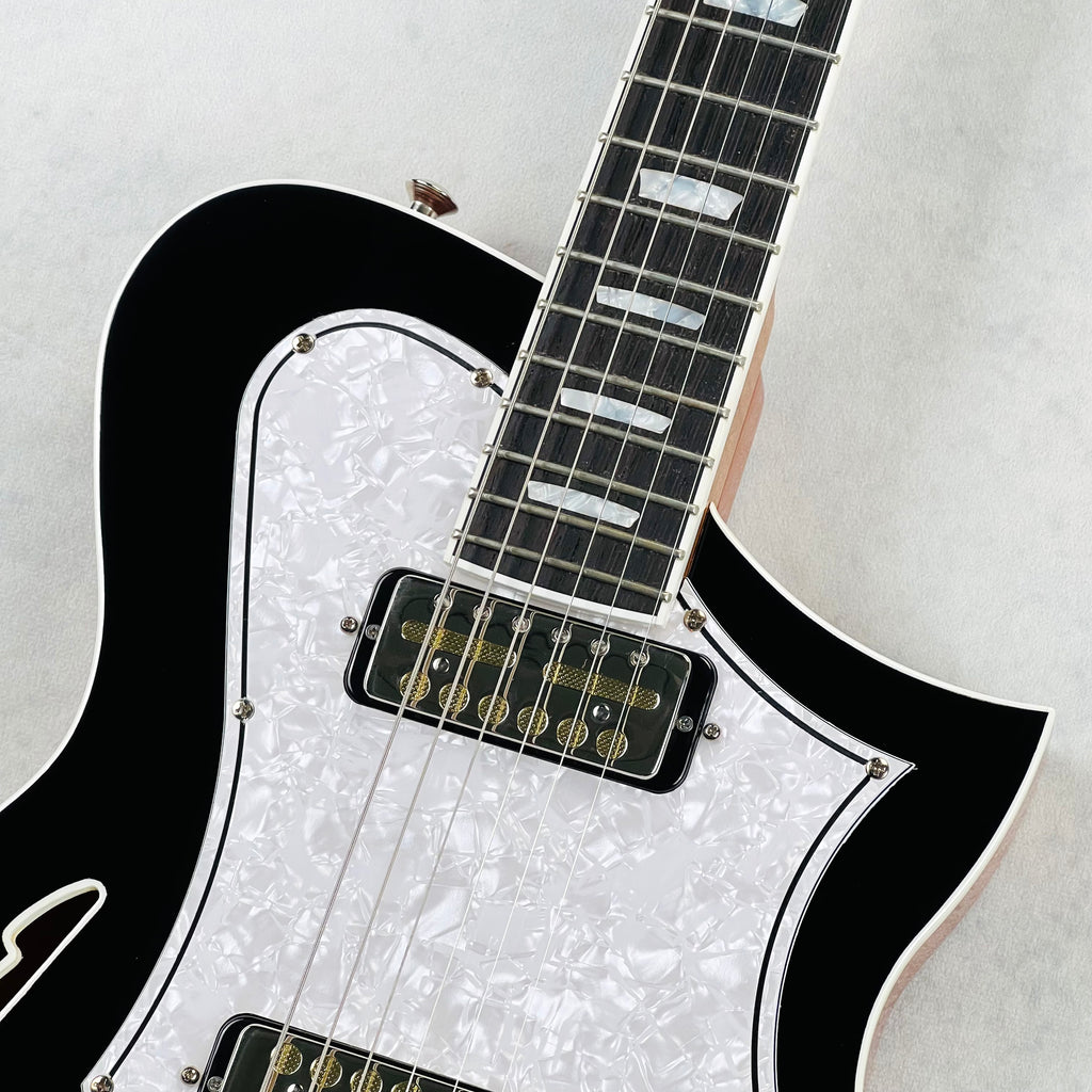 Kauer Korona Thinline Electric Guitar 2023 - Black - 3