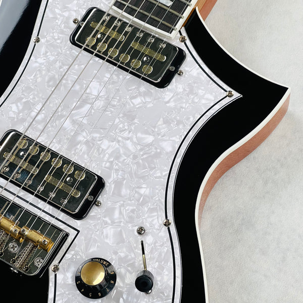 Kauer Korona Thinline Electric Guitar 2023 - Black - 6