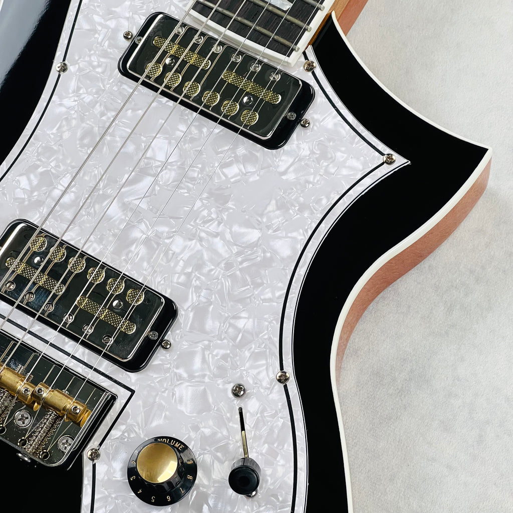 Kauer Korona Thinline Electric Guitar 2023 - Black - 6