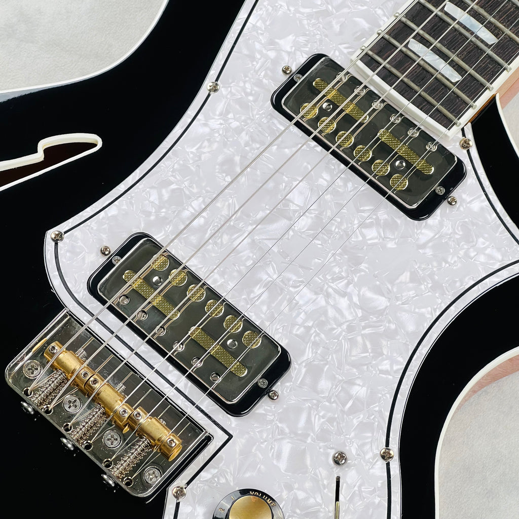 Kauer Korona Thinline Electric Guitar 2023 - Black - 7