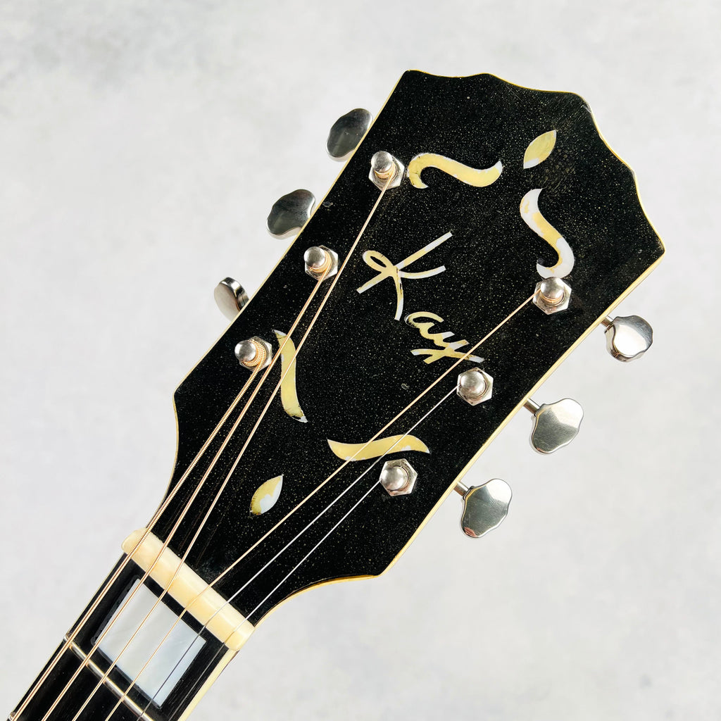 Kay Baxendale Conversion K27 Jumbo Acoustic Guitar 1950s - Sunburst - 10