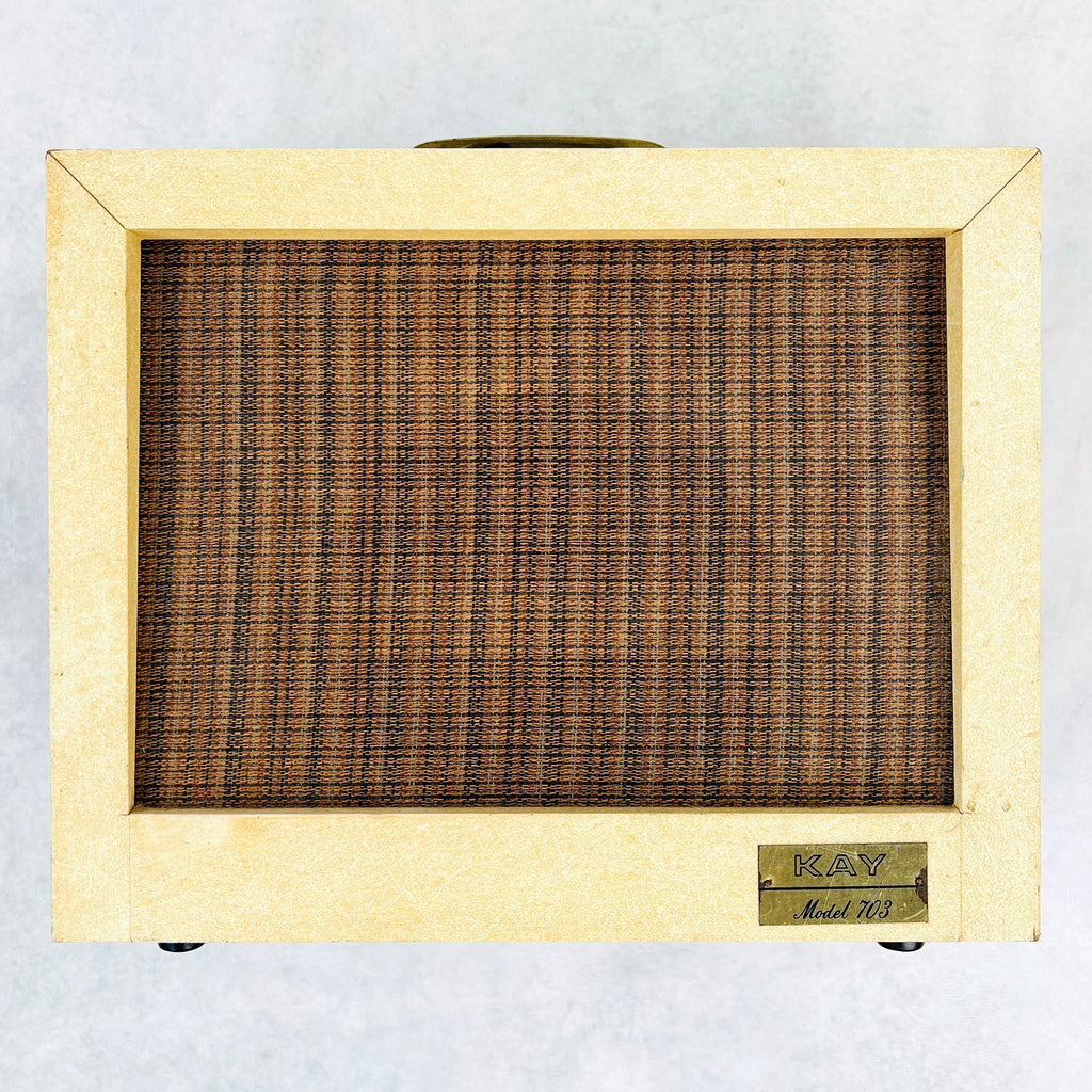 Kay Model 703 1x8" Combo Amplifier 1962 - Cream & Brown - 1