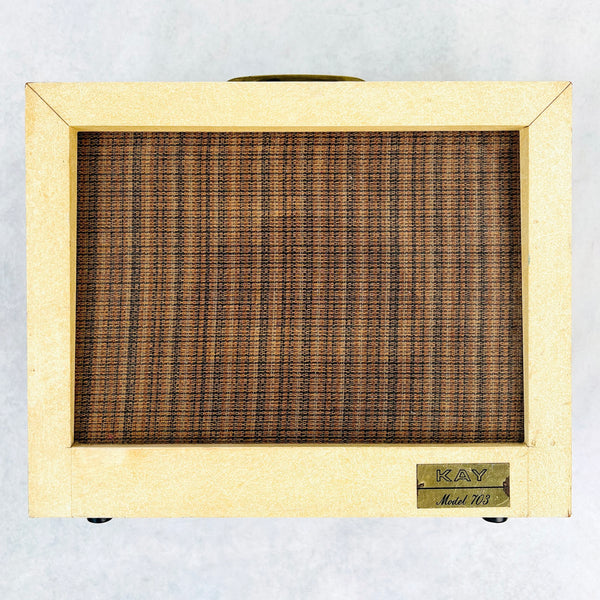 Kay Model 703 1x8" Combo Amplifier 1962 - Cream & Brown - 1
