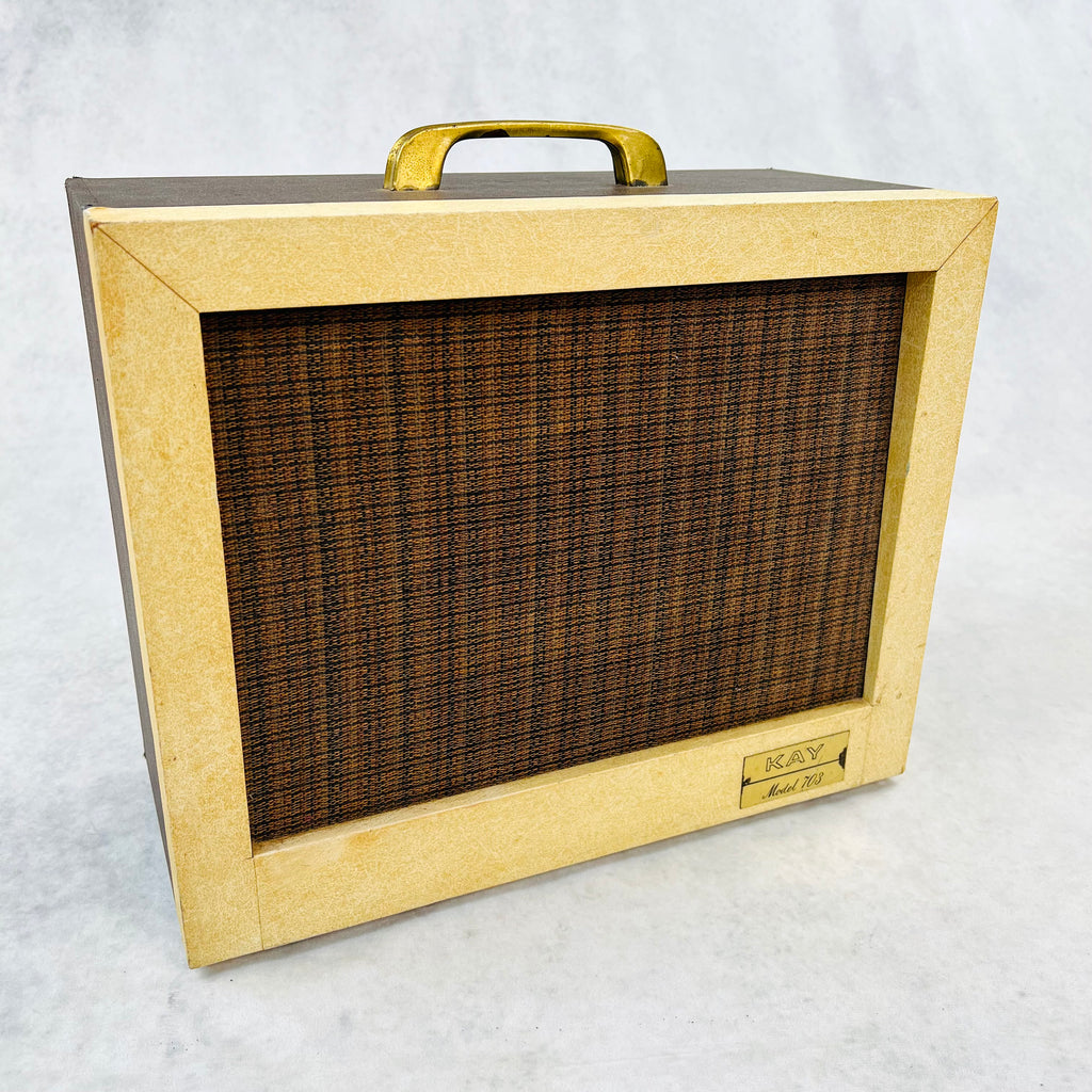 Kay Model 703 1x8" Combo Amplifier 1962 - Cream & Brown - 12