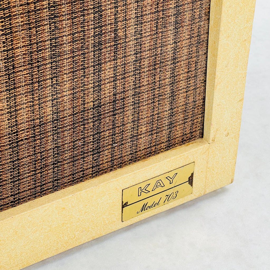 Kay Model 703 1x8" Combo Amplifier 1962 - Cream & Brown - 3