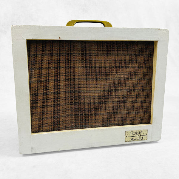 Kay Model 703 1x8" Combo Amplifier 1962 - White & Brown - 1
