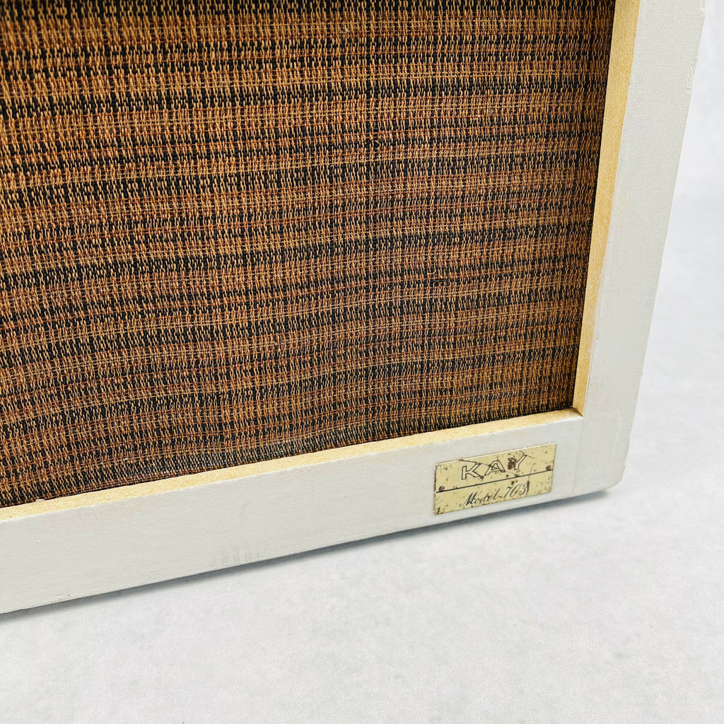Kay Model 703 1x8" Combo Amplifier 1962 - White & Brown - 3