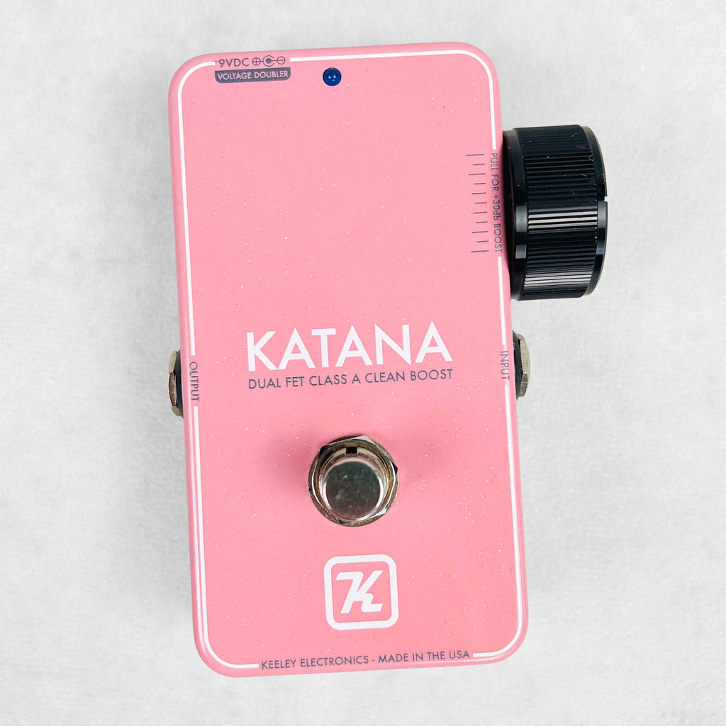 Keeley Katana Clean Boost V2 Limited Edition Pedal 2010s - Pink - 1