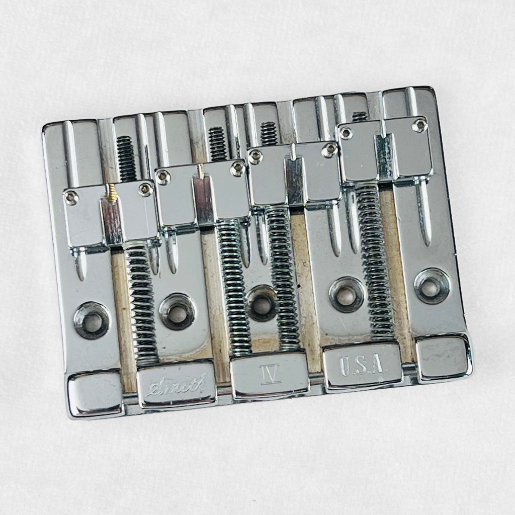 Ken Smith 4-String Bass Bridge - Chrome - 1