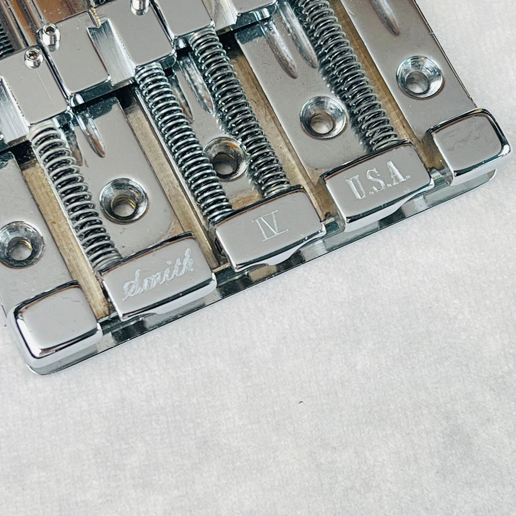 Ken Smith 4-String Bass Bridge - Chrome - 2