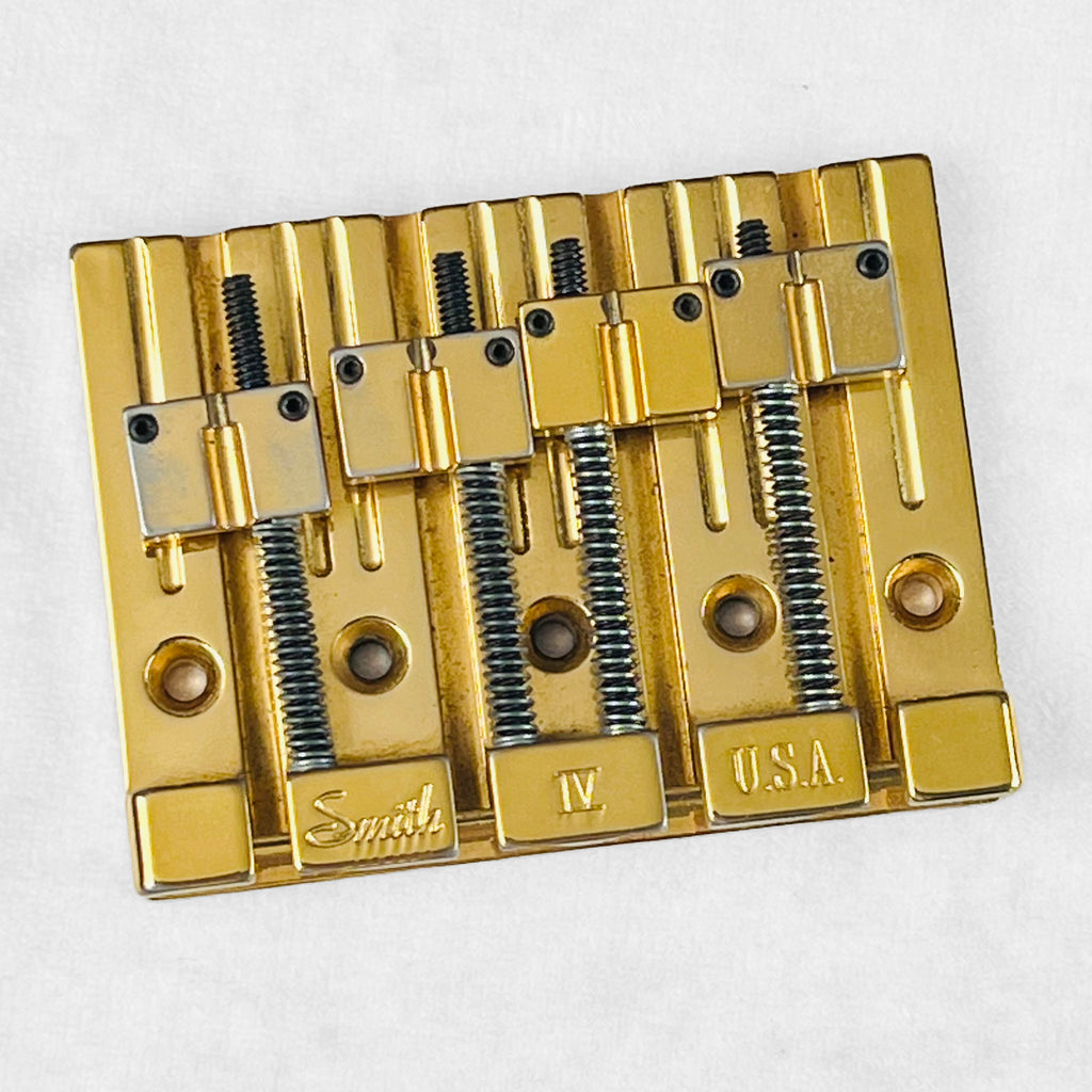 Ken Smith 4-String Bass Bridge - Gold - 1