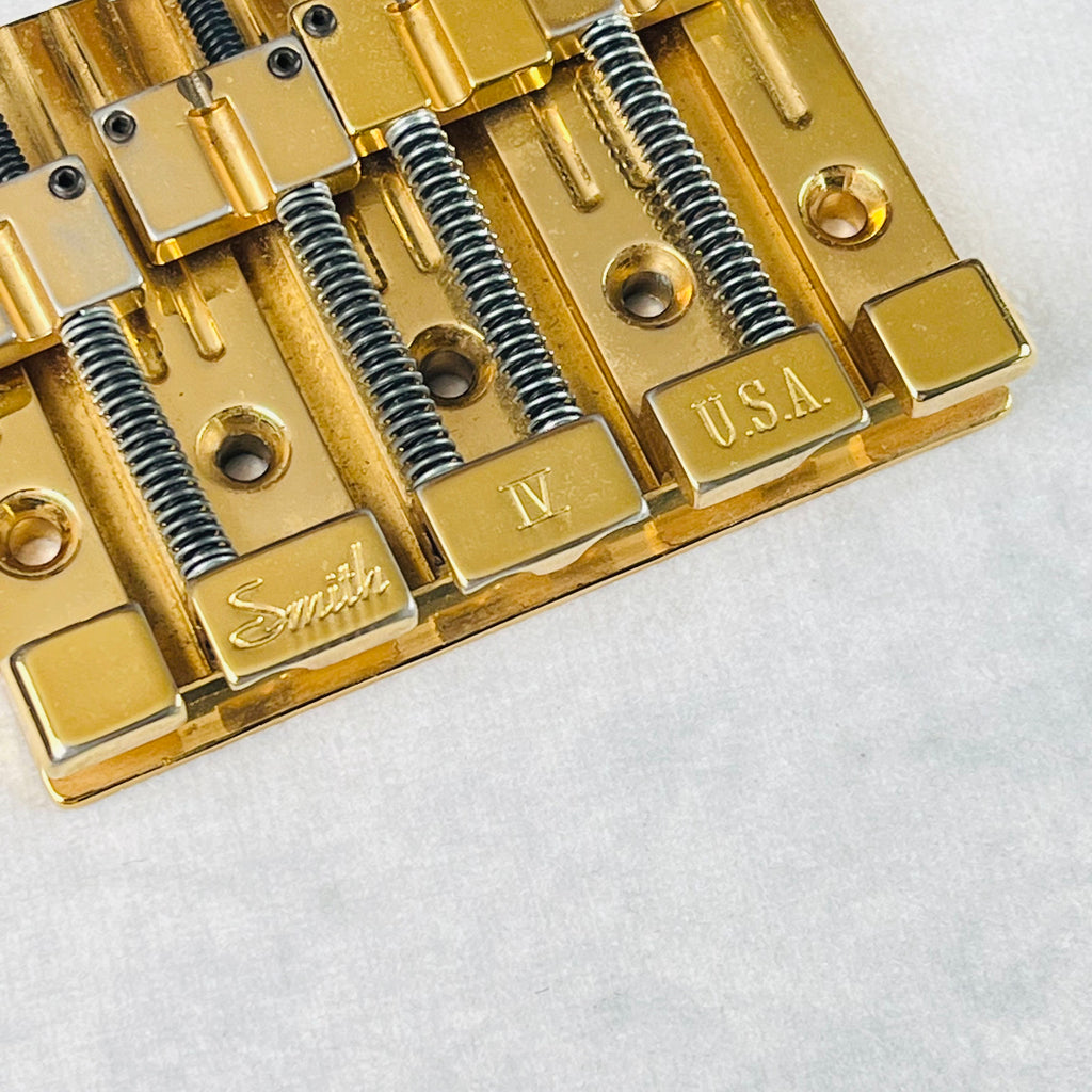 Ken Smith 4-String Bass Bridge - Gold - 2