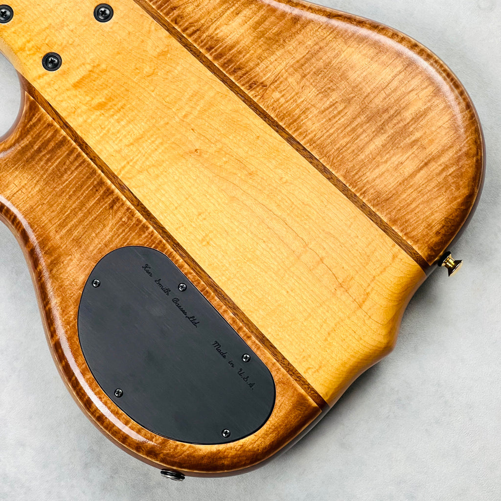 Ken Smith BSR Figured Tiger Maple 6-String Bass 2015 - Natural - 11
