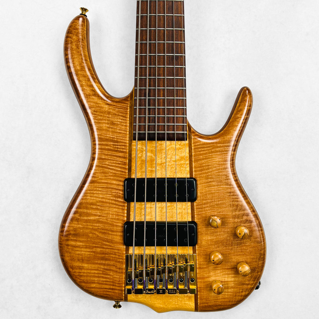 Ken Smith BSR Figured Tiger Maple 6-String Bass 2015 - Natural - 1