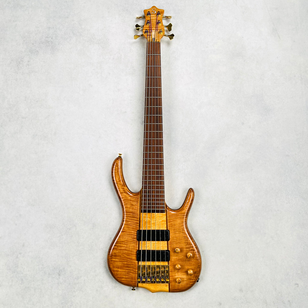 Ken Smith BSR Figured Tiger Maple 6-String Bass 2015 - Natural - 2