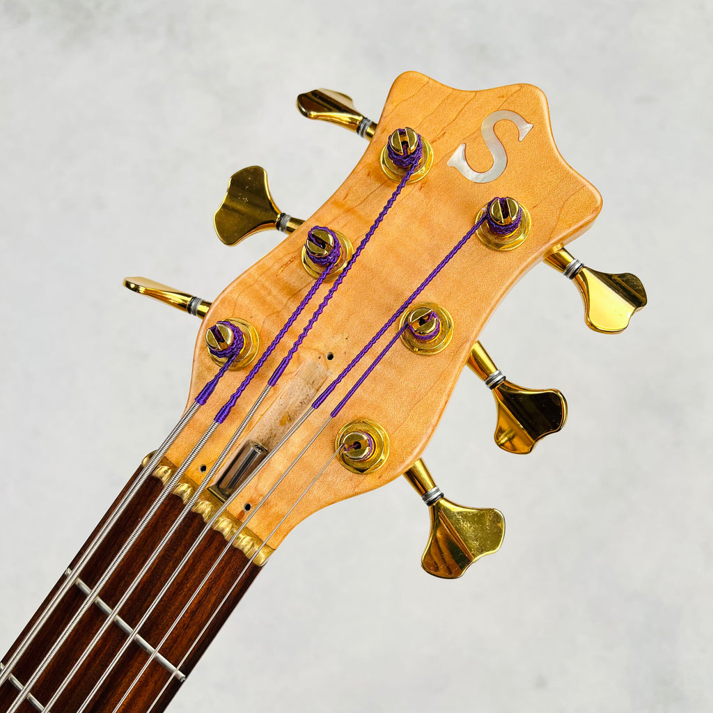 Ken Smith BSR Figured Tiger Maple 6-String Bass 2015 - Natural - 8