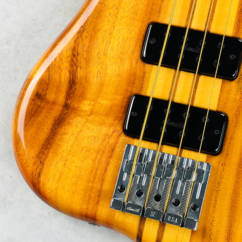 Ken Smith BT-4 Koa 4-String Bass 1990 - Natural - 4