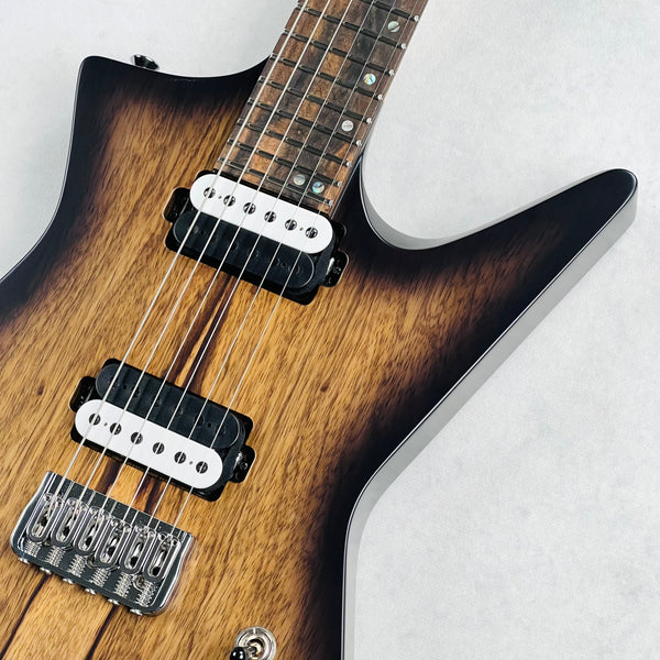 Kiesel Hyperdrive 6 Fixed 24 Fret Black Limba 2023 - Transparent Blackburst - 6