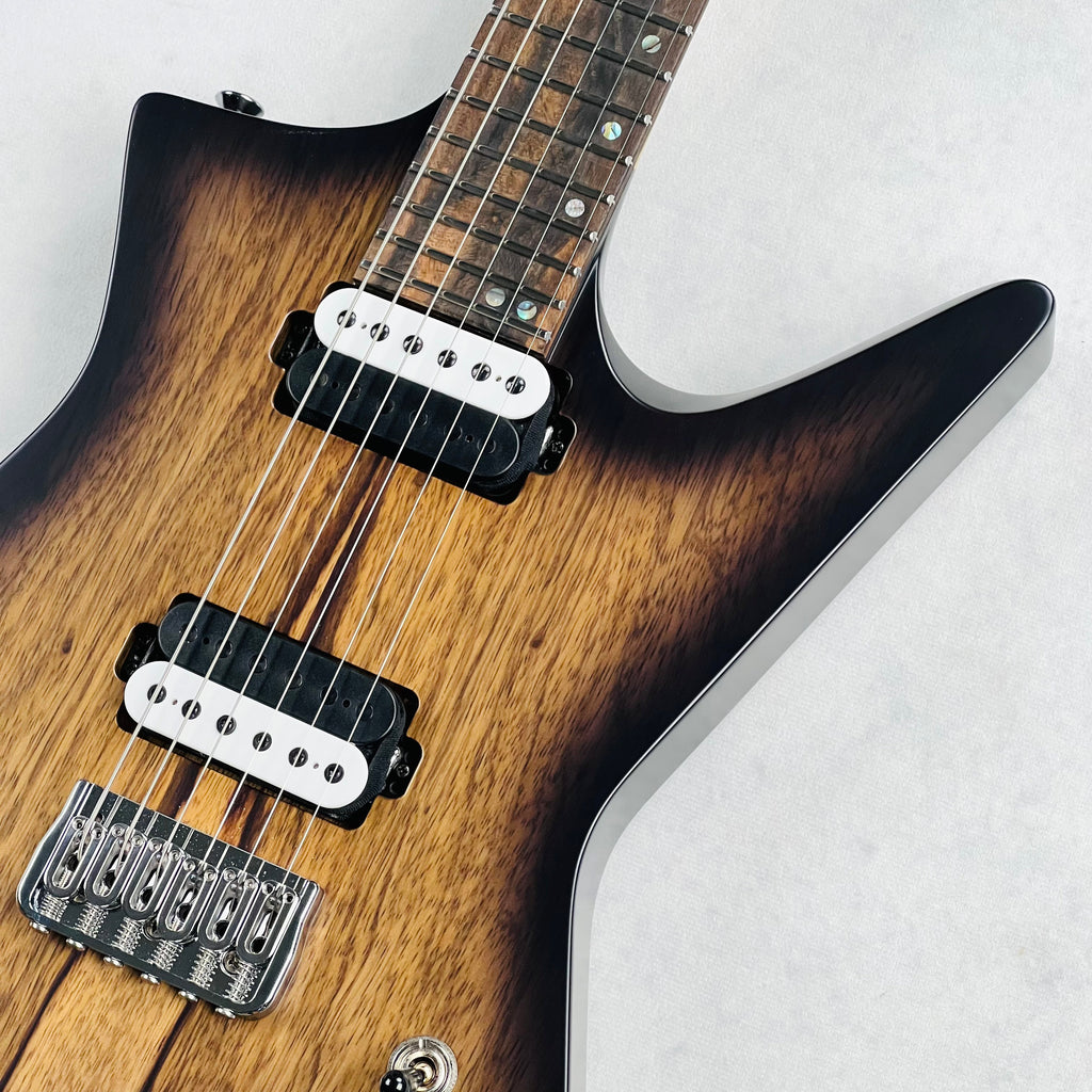 Kiesel Hyperdrive 6 Fixed 24 Fret Black Limba 2023 - Transparent Blackburst - 6