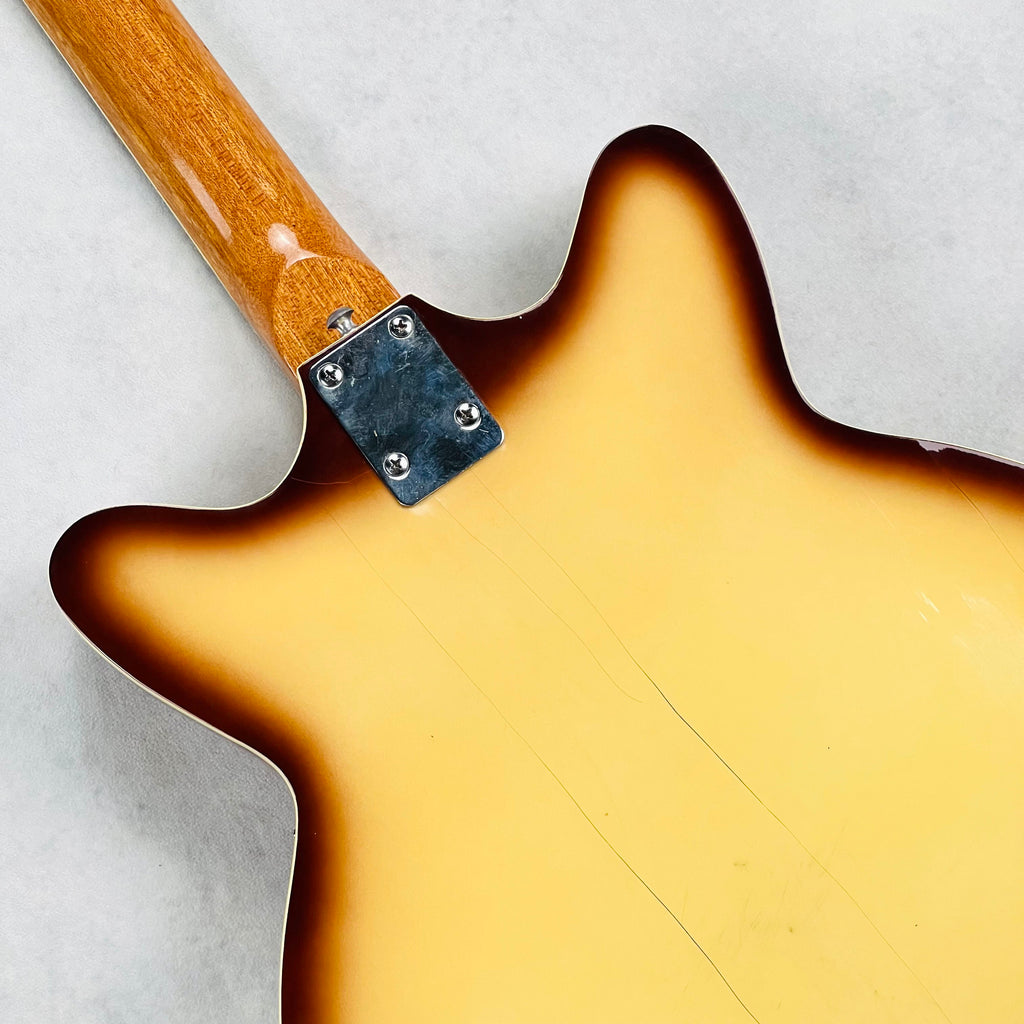 Kingston Coronado Style Hollow Body Guitar 1960s - Antigua - 13