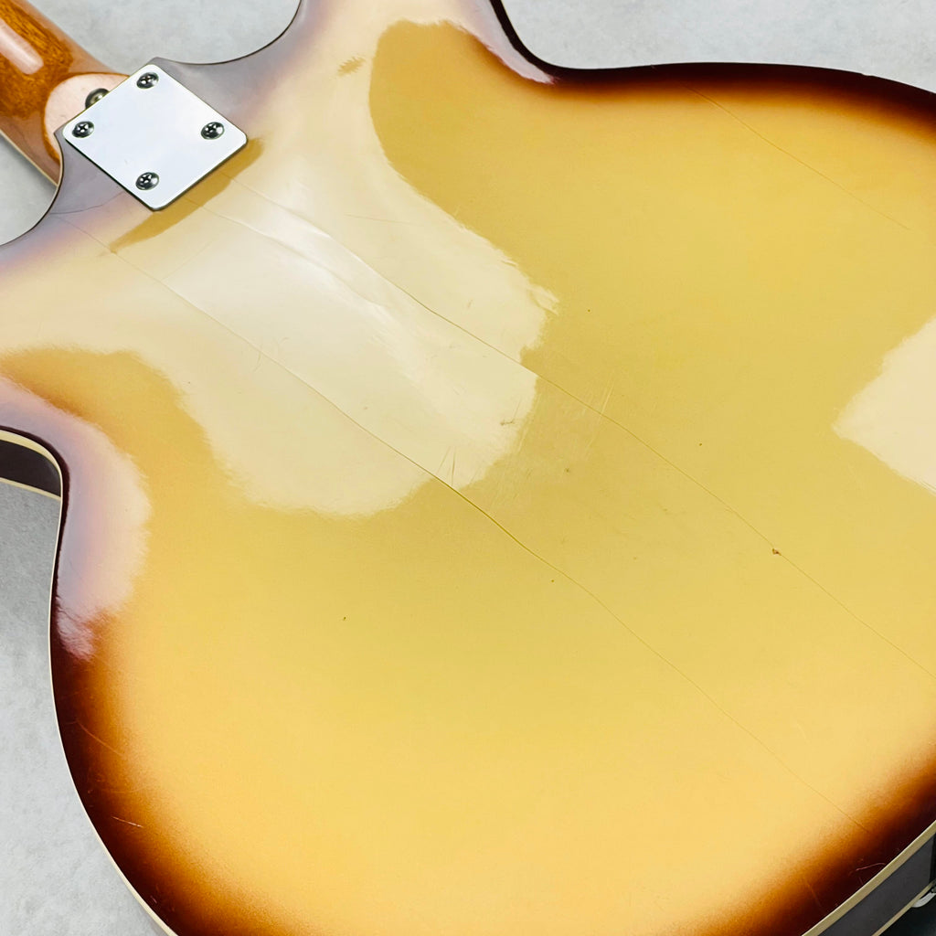 Kingston Coronado Style Hollow Body Guitar 1960s - Antigua - 14
