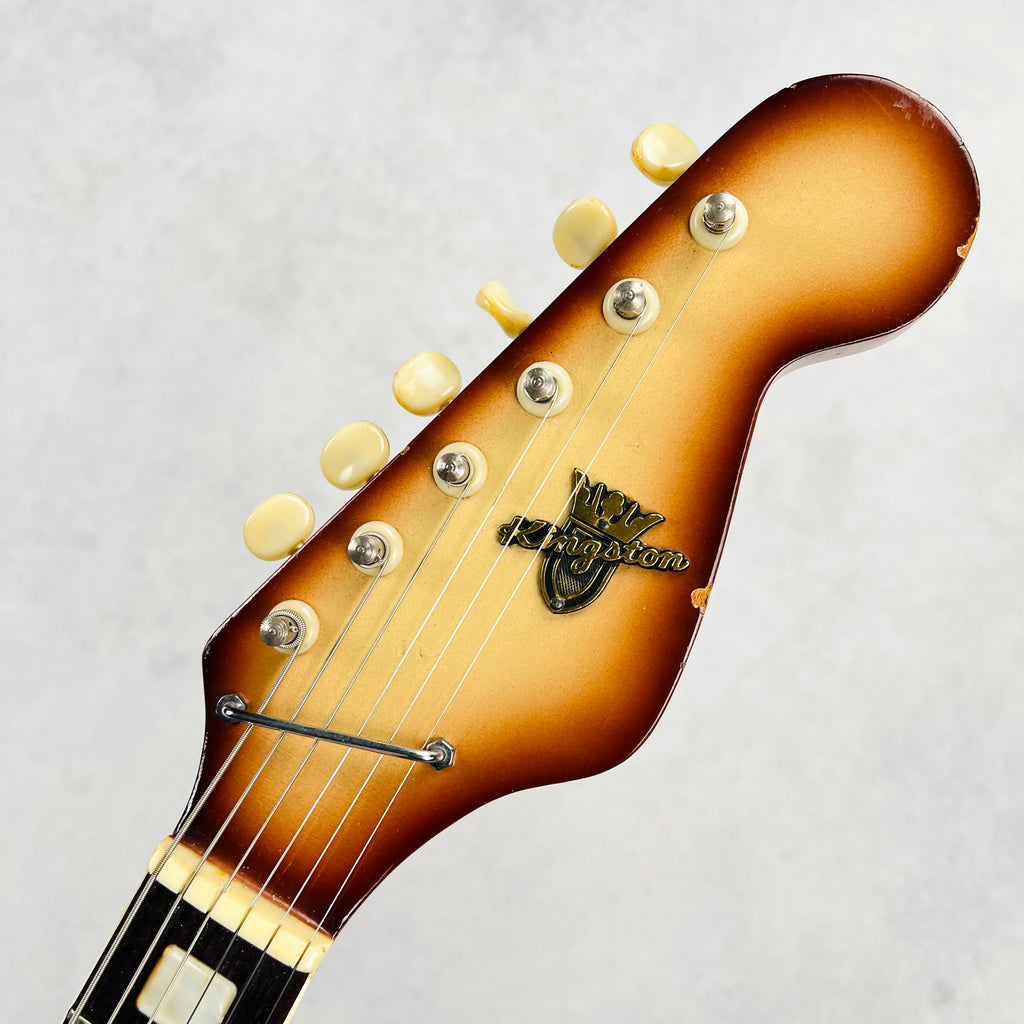 Kingston Coronado Style Hollow Body Guitar 1960s - Antigua - 9