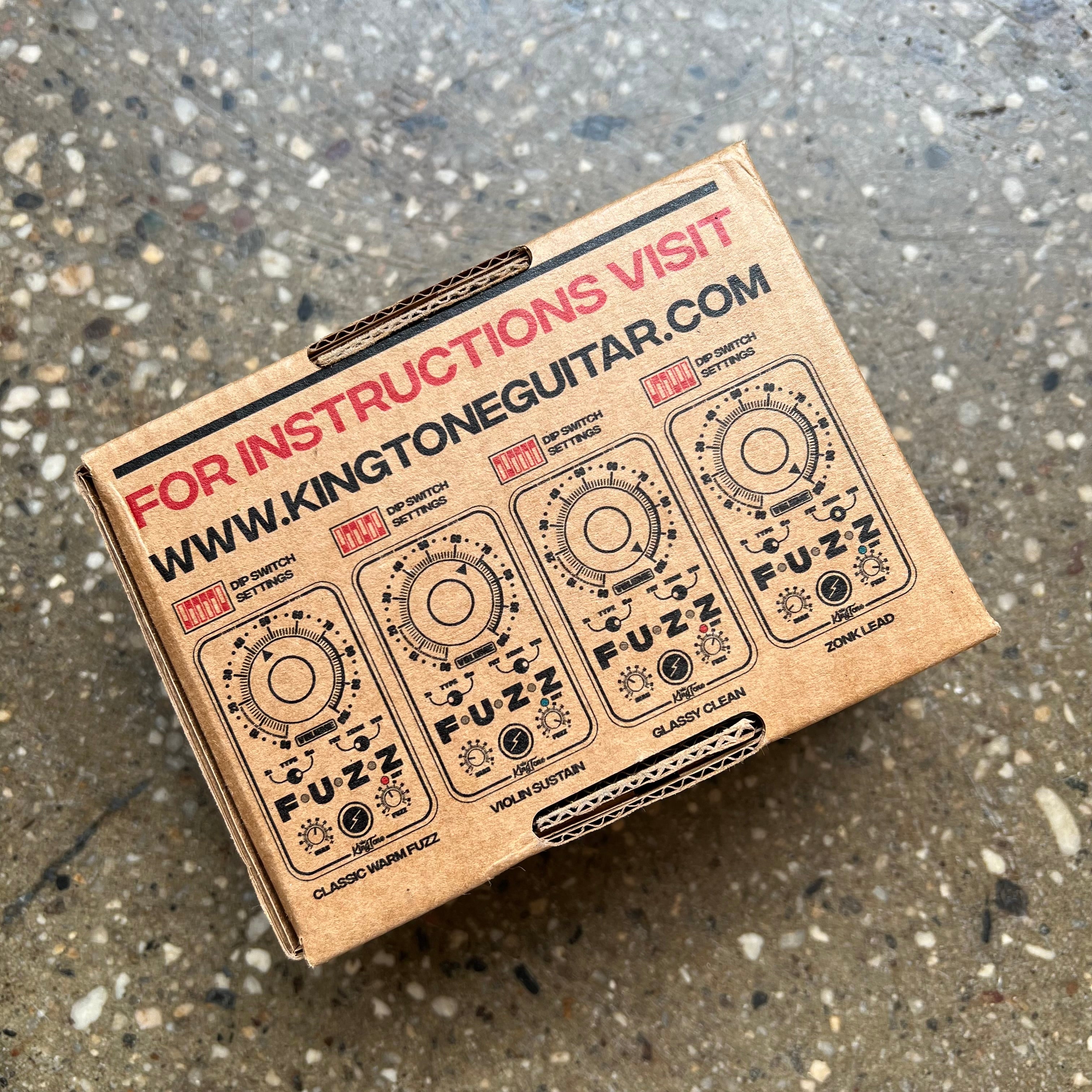 KingTone miniFUZZ V2 Effects Pedal - Black | Tone Wolf