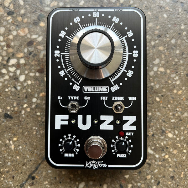 KingTone miniFUZZ V2 Effects Pedal - Black - 1