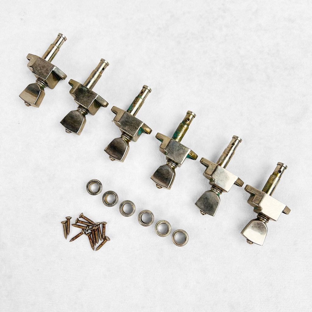 Kluson Aged Banjo Tuner Set For Gibson Firebird - Nickel - 1