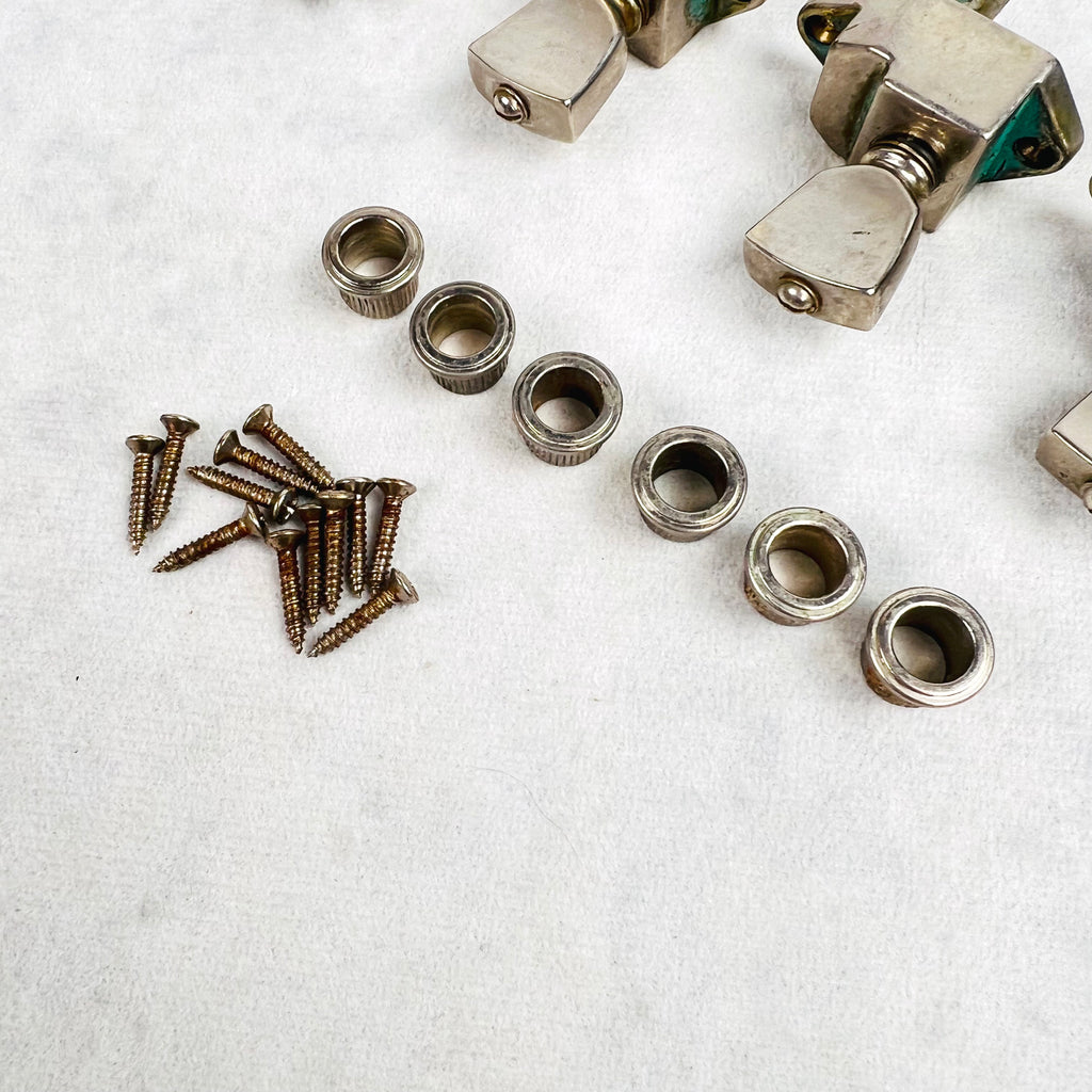 Kluson Aged Banjo Tuner Set For Gibson Firebird - Nickel - 4