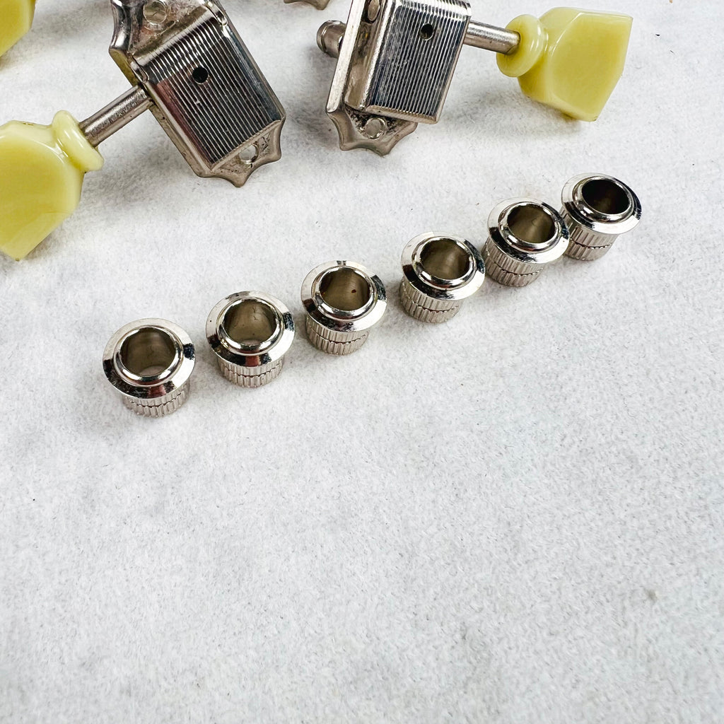 Kluson Deluxe Series Locking Tuning Machine Set 3x3 - Nickel - 2