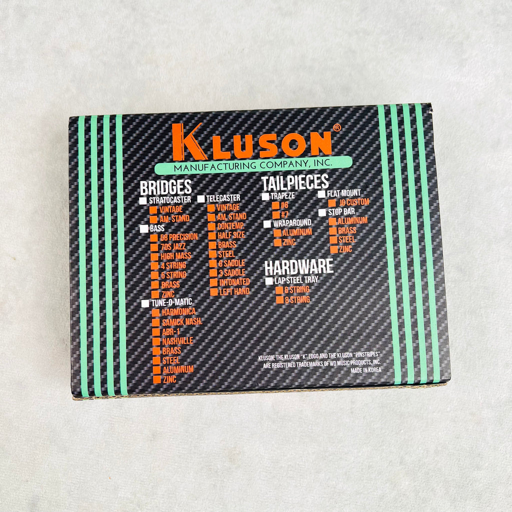 Kluson KVB-N Vintage Hardtail Bridge For Fender Stratocaster - Nickel - 2