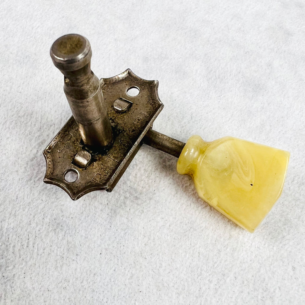 Kluson Single Line Single Ring Treble Tuner - Nickel - 5