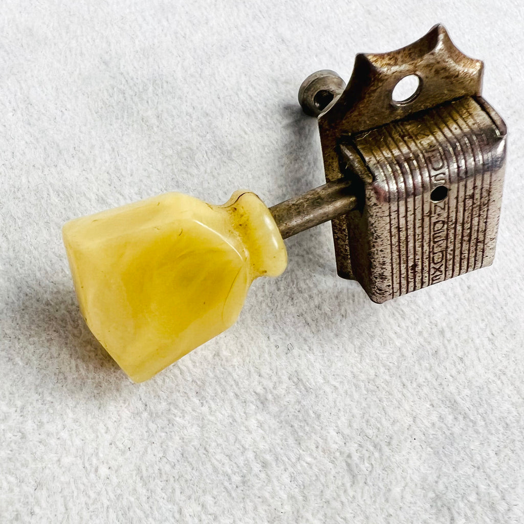 Kluson Single Line Single Ring Treble Tuner - Nickel - 2