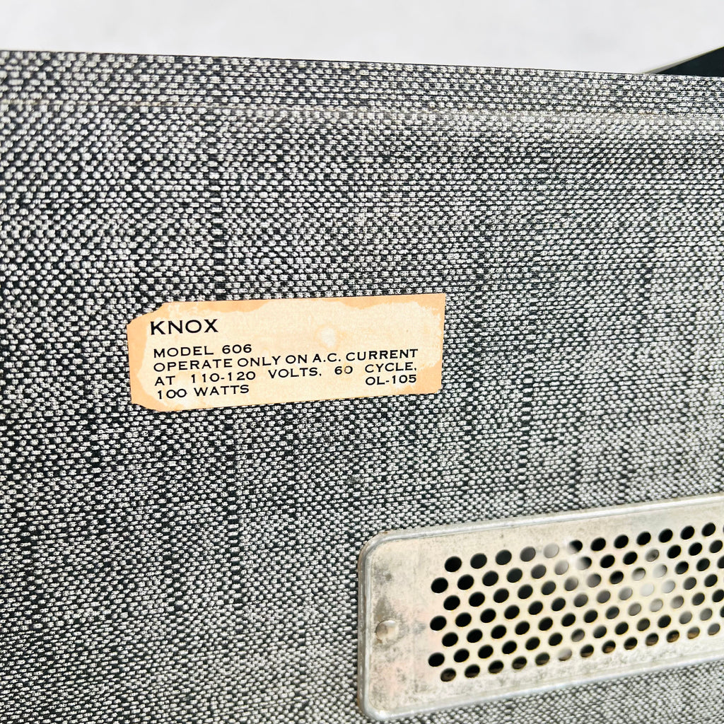 Knox Model 606 1x12" Combo Amplifier 1966 - Black - 11