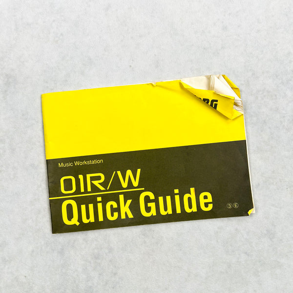 Korg 01R/W Music Work Station Quick Guide Manual - 1