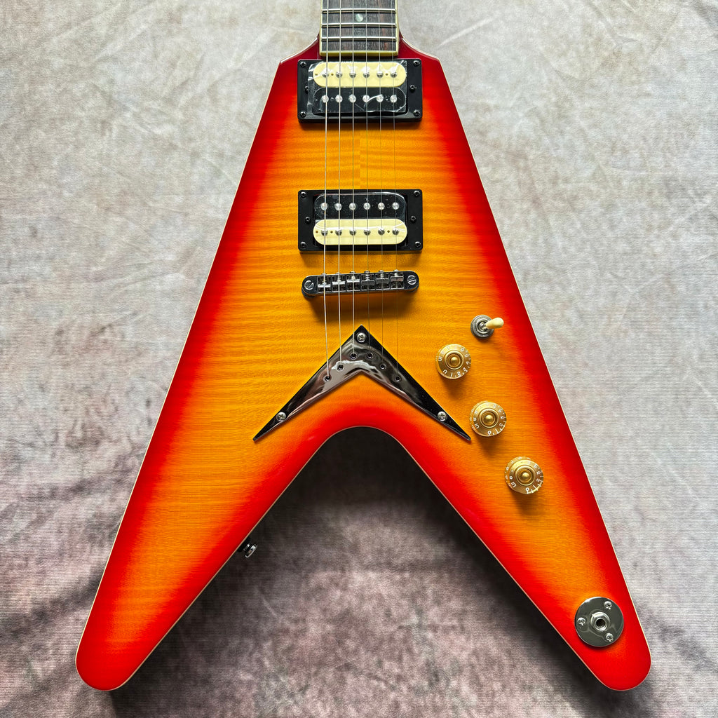 Dean V 79 Flame Maple - Trans Cherry Sunburst