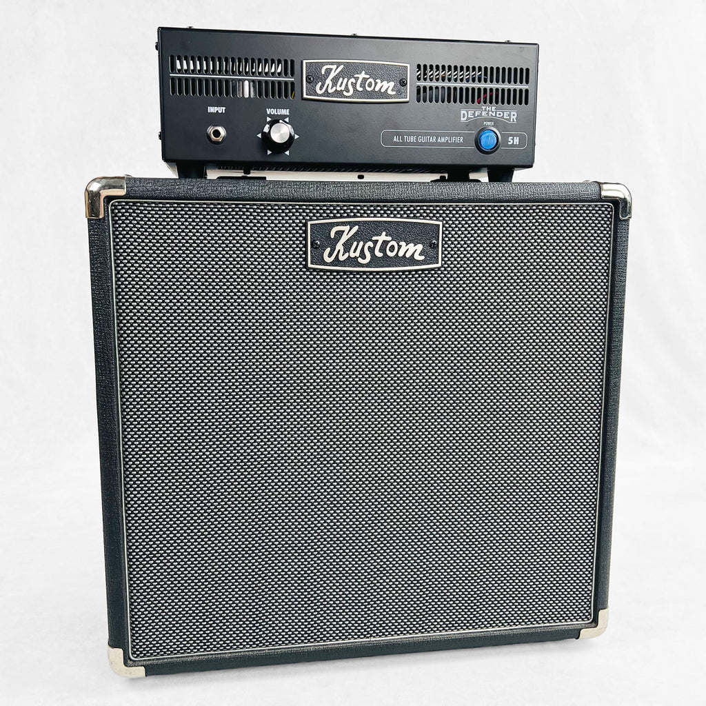 Kustom Defender 5H Tube Head & 1x12" Cabinet Mini Stack 2011 - Black - 1