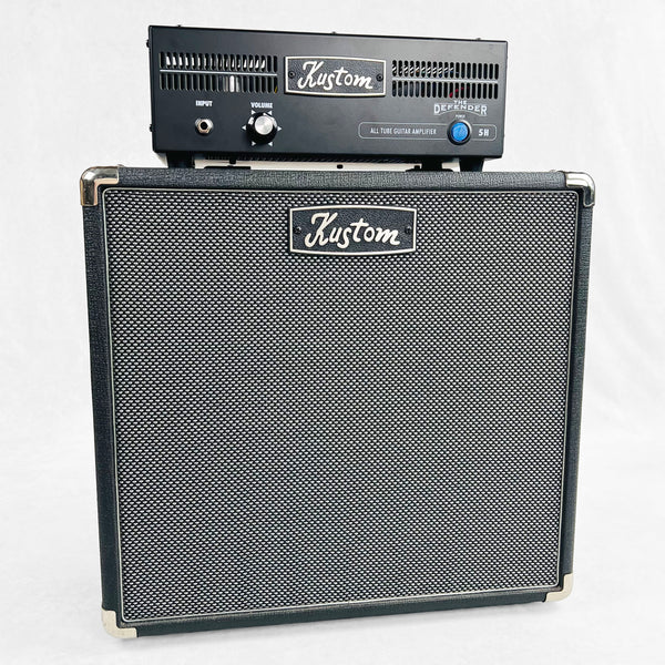 Kustom Defender 5H Tube Head & 1x12" Cabinet Mini Stack 2011 - Black - 1
