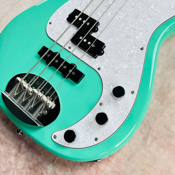 Lakland Skyline Series 44-64 Custom PJ - Seafoam Green with Matching Headstock
