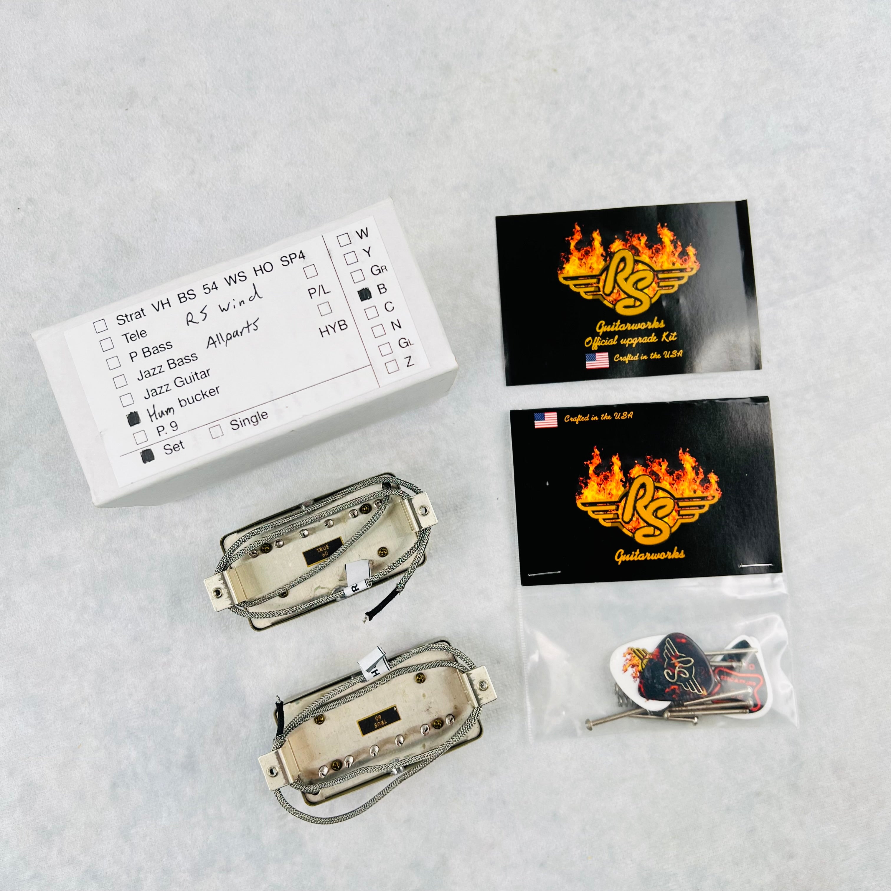 Lindy Fralin RS Guitarworks True 60 Humbucker Pickup Set - Aged