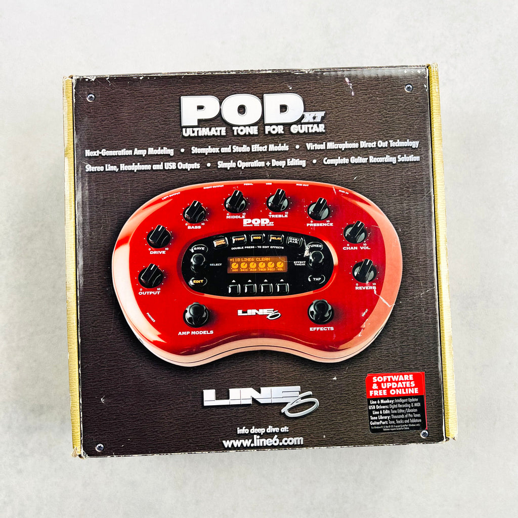 Line 6 POD XT Multi-Effects Unit 2000s - Red - 6