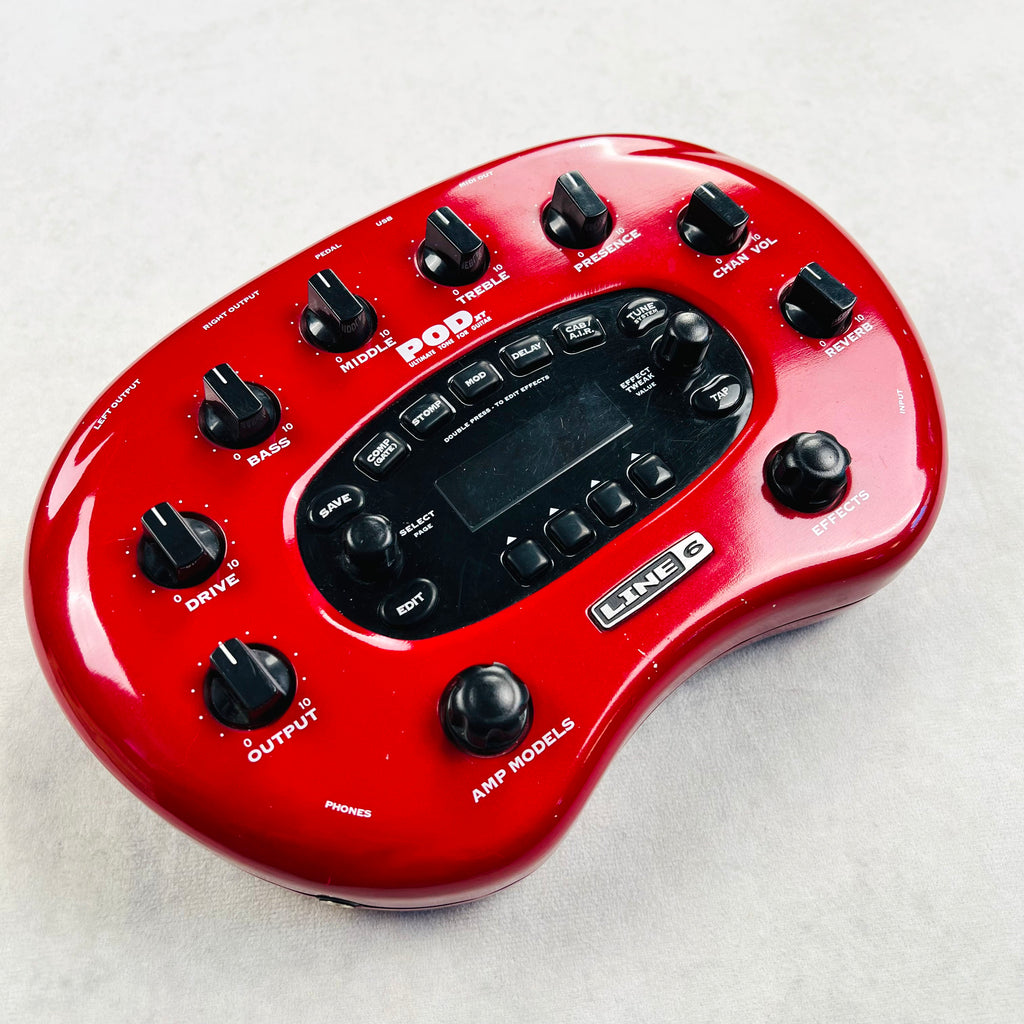 Line 6 POD XT Multi-Effects Unit 2000s - Red - 2